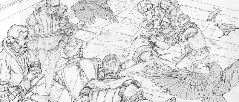 Illustration for article titled The Beautiful Sketches Behind The Witcher 3's Ending